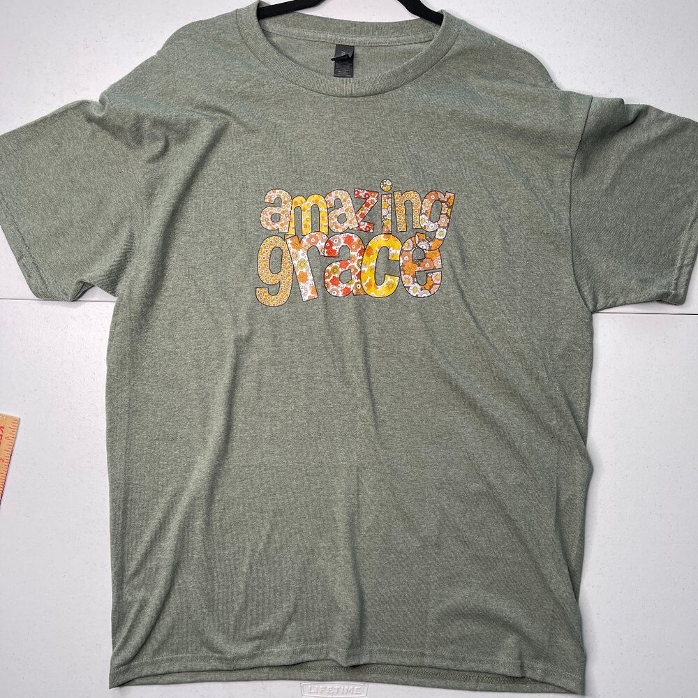 New Amazing Grace Unisex Graphic Tee Large